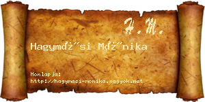 Hagymási Mónika névjegykártya