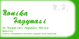 monika hagymasi business card